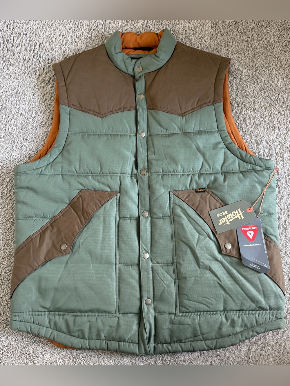 Howler Bros Western Button Snap Rounder Vest